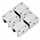 4x Sbr16uu Block Aluminum Open Linear Motion Bearing Slide For Linear Rail