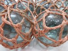 10 Authentic 3  Inch Japanese Netted Glass Float Ball Buoy Tiki Hut Bar  h137d 