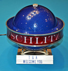 1961 Schlitz Beer Spinning Saturn Globe Light Up Sign Lettered Marquee Works