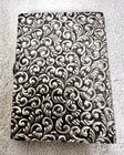 Vintage Silver Repousse Pattern Gold Wash Celluloid Divider Memoranda Case