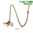2 Legs G80 Long Shank J Hook Tow Chain W rtj Cluster Hook      2 Pack  5 16  X6 