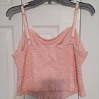 Torrid Lace Square Neck Smocked Crop Camisole Tank Top Pink 2x