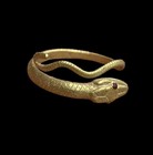 Beautiful Ancient Roman Gold Serpent Ring - Circa 1st 2nd Century Ad   2399 