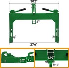3 Point Quick Hitch For Cat 1 Tractors W  2  Receiver Hitch 3000 Lb Steel