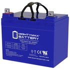 12v 35ah Gel Rechargeable Agm Battery - Nut   Bolt Terminal  Deep Cycle Power