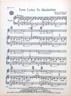 Love Letter To Manhattan Sheet Music Bless You All 1950 Musical Flop Harold Rome