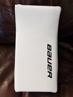 New Bauer Supreme Shadow Pro Goalie Blocker Glove White Full Right  read
