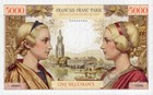 France Test Note 5000 Francs Oil Painting Style Banknote Unc Commemorative