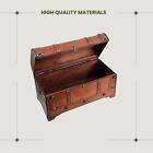 Durable Wooden Metal Treasure Chest Storage Box Handmade Vintage Design Lockable