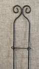 Vertical Metal Plate Rack 3 Tier Wall Mount Display Holder Scroll Black 22  Mini