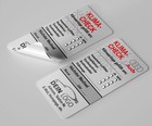 Air Conditioning Check Service Car Sticker Inspection Sticker Service Sticker Grey