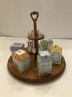 Lenox Spice Village Condiment Set Jars  Spoons  Original Caddy  