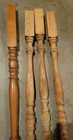 4 Vintage Wood Staircase Balusters Spindles Architect Salvage