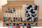 Cow Print Country Style Baby Bedding Western Crib Bedding Set