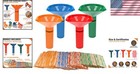 100 Assorted Flat Coin Wrappers-4 Coin Sorters Tubes-penny nickel dime quarter