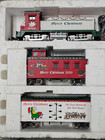 Usa Trains Charles Ro 2000 Christmas G Scale Engine Box Car Caboose Used