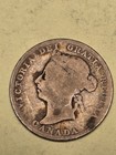 1892 Canada Silver 25 Cents Quarter