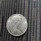 1966 Round 50c Coin  ef  - 80  Silver Collectable Australian Fifty Cent