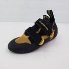 La Sportiva Kumo Mens Size 4 5 Womens Sz 5 5 Black Yellow Rock Climbing Shoes
