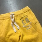 Y2k Hollister Men s Yellow Loose Fit Sweatpants Jogger Embroidered Surf S