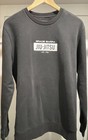 Gracie Barra Jiu Jitsu Sweater Faded Black Long Sleeve Size M