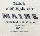 1831 Map Of The State Of Maine 