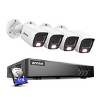 Annke 8ch 3k Lite Dvr 1tb 1080p Security Camera System Color Night Vision Ip67