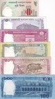 Bangladesh Set 6 Unc  2 5 10 20 50 100 Taka 2021-2024 P 52 54 55a 56f 64a