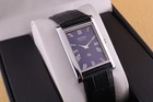 Vintage Seiko Slim Quartz Men s Wrist Watch Blue Dial With Black Strap 