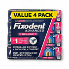 Fixodent Advanced Denture Adhesive  Max Hold  2 2 Oz - 4 Count