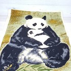 Vintage Panda   Baby Cub Linen Tea Towel 28 X 19  Wall Hanging Made In Ireland