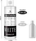 White Fabric Paint - 8 5 Oz Permanent  Non-toxic Textile Paint For Clothes  Diy 