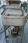 Maytag Antique Vintage Manual Top-loading Wringer Washing Machine Gray green