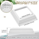 Thyle 8 Pcs True 4x4 Inches Vinyl Post Skirt Base Cover