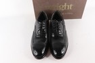 Nos Vintage 90s Mens Size 10 A Leather Oxford Wingtips Dress Shoes Black Usa