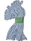 Tuway Mop30-bl Microfiber Loop Wet Mop Head Medium 5  Green Band Blue