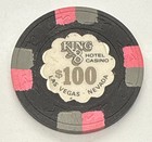 King 8 Casino Las Vegas Nevada  100 Chip 1980s