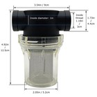 Female Npt Inline Strainer With Stainless Steel Filter Screen 1 Inch 40 Mesh