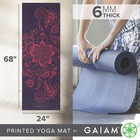 Premium Yoga Mat 6mm Thick Non Slip Exercise Fitness Pilates Mat 68x24 Inch