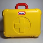 Vtg 1992 Little Tikes Yellow Medical Kit Doctor Case Pretend Play First Aid B