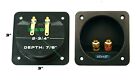 2 Pack Speaker Box Terminal Square Twist Cup Connector Subwoofer Enclosure Wire