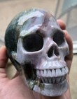 Large Green   Purple Ocean Jasper Hand Carved Crystal Skull  Real Gemstone Rare 