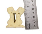 Vintage Plastic Bunny Pin With Eggs From Hong Kong