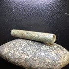 Ancient Pre Columbian Jade Tube Pendant Combine Shipping  611