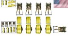 Tow Truck Tie Down Straps - 12pcs 2  X 8  Safety Rated For Vehicle Transport
