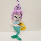 Cuphead Cala Maria 16    Plush Stuffed Mermaid Toy 2019 Original Tag Purple Hair