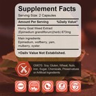 Strength Horny Goat Weed Extract Supplement 120 Capsules Energy Booster