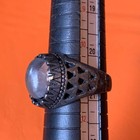 Very Rare Ancient Bronze Roman Era Ring With Beautiful Stone Engraved Authentic