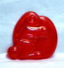 Vtg Aunt Chick s Opaque Plastic Cookie Cutter - Bunny Rabbit W  Egg Easter Farm