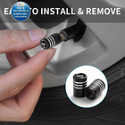 Tire Valve Stem Caps For Cadillac Escalade Ct4 Ct5 Ct6 Ats Cts Srx Black-10 